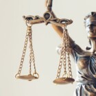 The Statue of Justice - lady justice or Iustitia / Justitia