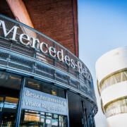 Neue Beschilderung in der Zentrale der Mercedes-Benz Group AG in Stuttgart-Untertürkheim New Signage at the Headquarters of Mercedes-Benz Group AG in Stuttgart-Untertürkheim, Germany