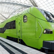 Illustration eines neuen Flixtrains