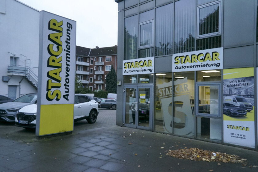 Außenansicht Filiale Starcar  in Hamburg